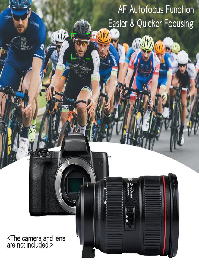 فيلتروكس حلقة محول عدسة Viltrox EF-EOS M2 للتركيز التلقائي، مُضاعِف البُعد البؤري 0.71X، ترقية USB بديلة لعدسات سلسلة Canon EF لكاميرات EOS EF-M بدون مرآة، متوافقة مع Canon EOS M/ M2/ M3/ M5/ M6/ M10/ M50/ M100 - Image 4