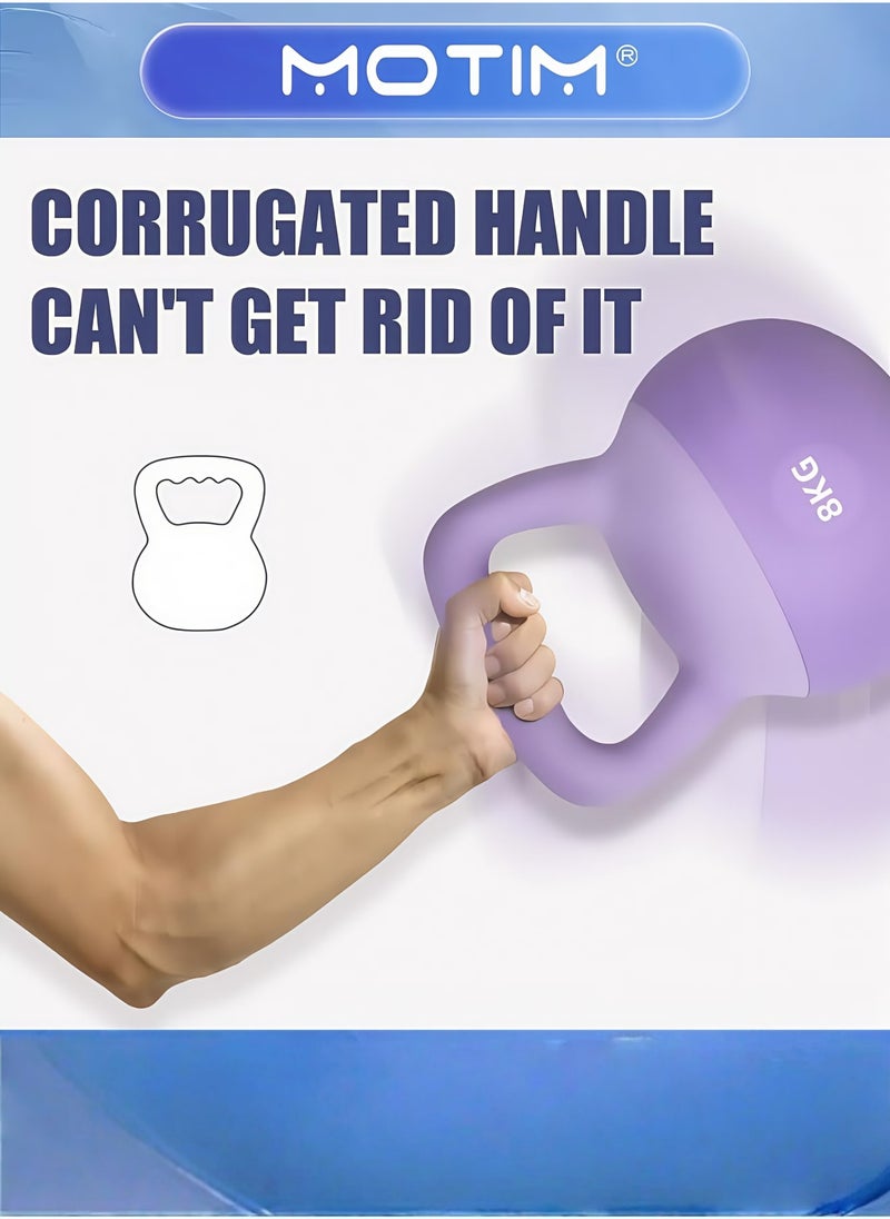 Motim One-Piece Kettlebell with Wide Handles Fitness Home Gym Soft Kettlebells for Women Men and Children - Image 2