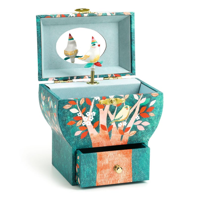 DJECO Musical Jewelry Box for Kids - Treasure Box Night Singing - Storage for Necklace, Bracelets, Rings, Earrings, Small Toys, Decorations, Keepsake & Trinkets - Safe for Ages 3+ Boys & Girls - Image 2