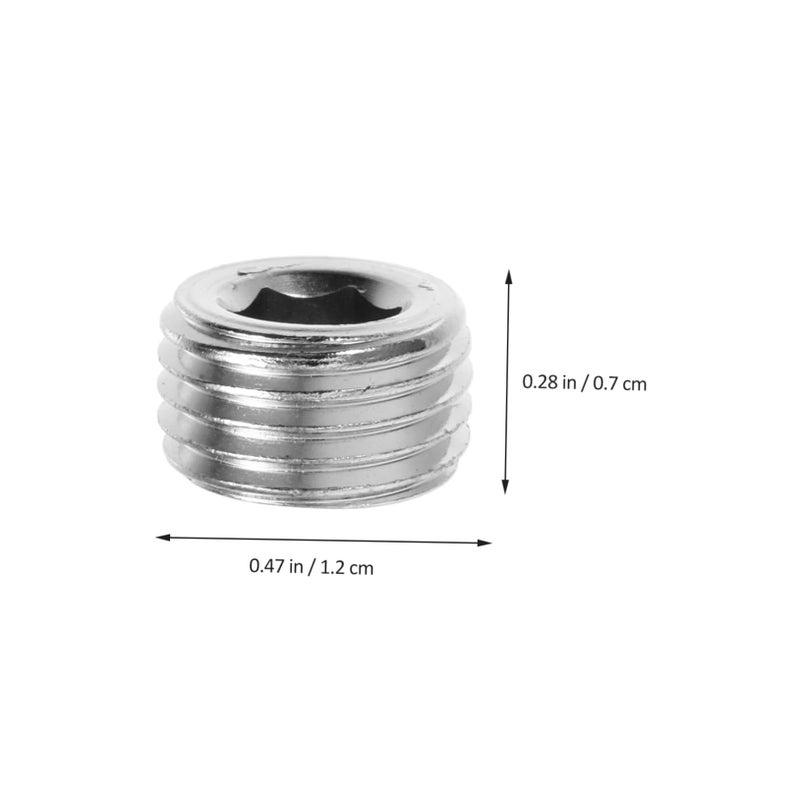 Steel Pipe Plug Caps 10Pcs Threaded Inserts for Pneumatic Air Hydraulic Gas Connectors - Image 3
