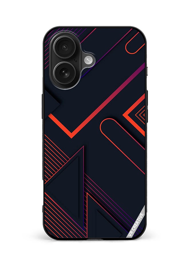 Protective Case Cover For Apple iPhone 16 Texture Design Multicolour