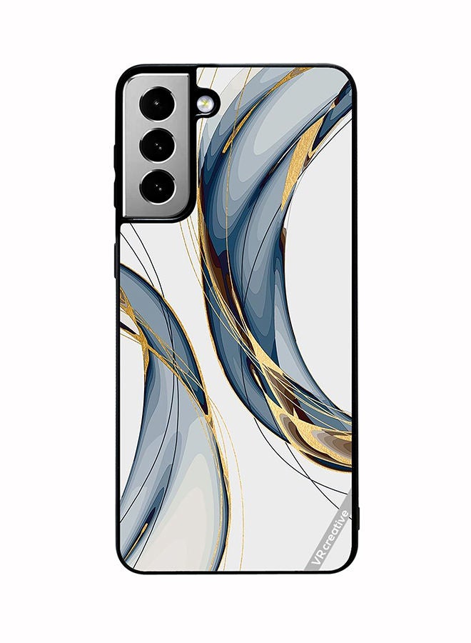 VR CREATIVE Protective Case Cover For Samsung Galaxy S21 FE 5G Digital Art Layers Design Multicolour - Image 1
