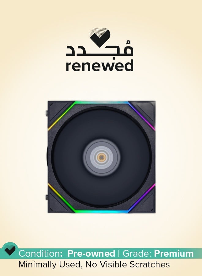 LIAN LI Renewed - Lian Li UNI Fan TL 120 - Performance-Oriented Fan with Daisy-Chain Style - LCP Fan Blade - Lighting Customizability - 26 LEDs - Black - Single Pack - Without Controller - Image 1