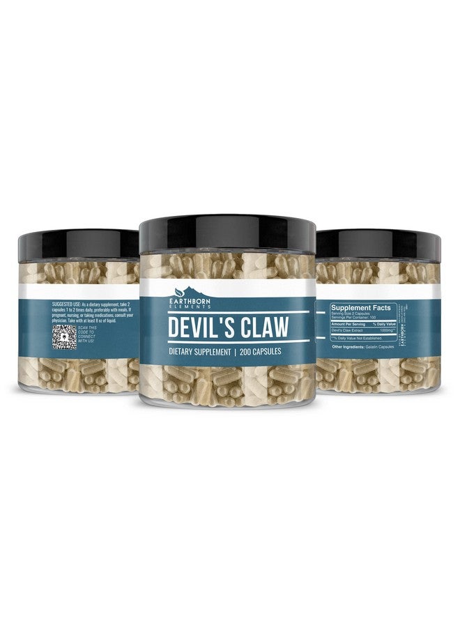 Earthborn Elements Devil’s Claw Extract 200 Capsules, Pure & Undiluted, No Additives - Image 4