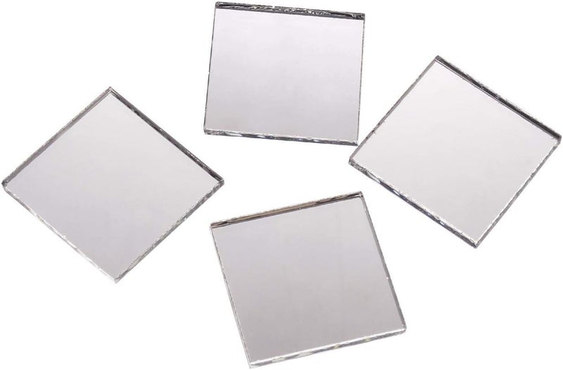 Darice 1613-54 Mini Square Mirrors - 1 Inch Craft Mirrors, Pack of 25