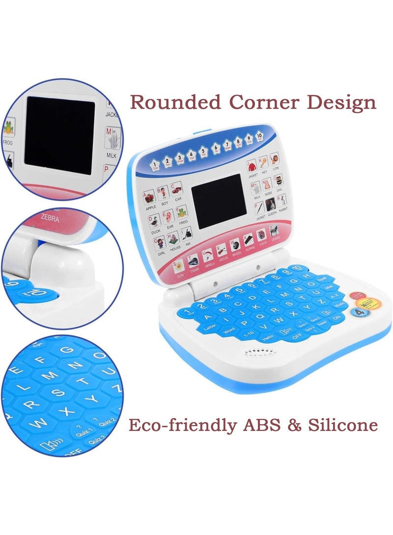 BAZARU Kids Laptop Educational Toy - Eye-Friendly LED Screen Learning Tablet for Toddlers 3+ Years - Teaches Alphabet Numbers & Music - Safe ABS Montessori Electronic Pad Gift for Boys Girls - Image 5