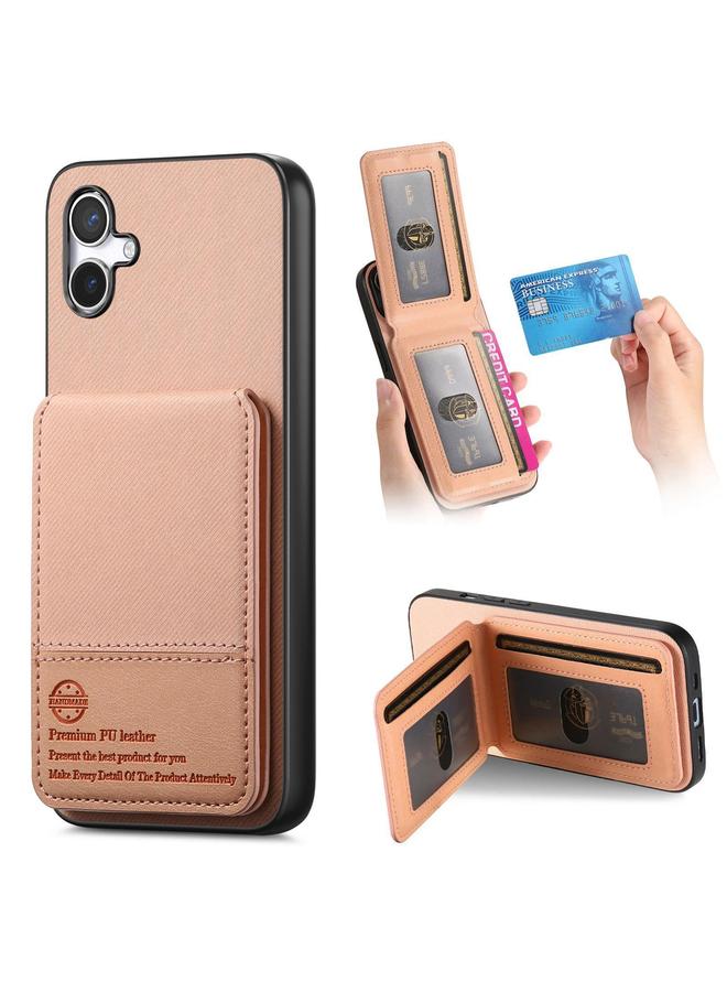 S-TOP Case For Samsung Galaxy A05 Twill Fabric Leather Vertical Flip RFID Card Bag Phone Case - Image 1