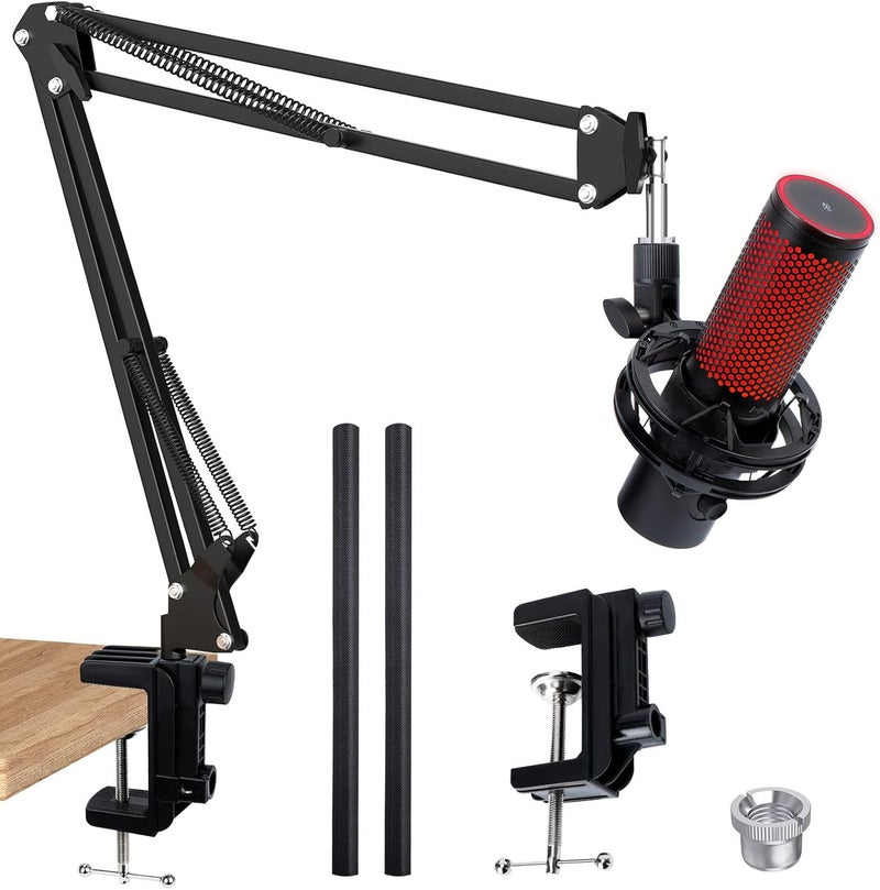 SUNMON For HyperX QuadCast 2 Boom Arm - Mic Arm Compatible with Hyper x QuadCast, Microphone Boom Arm with Cable Ties, Improve Sound Quality, Mic Boom Arm for Hyperx QuadCast by - Image 1