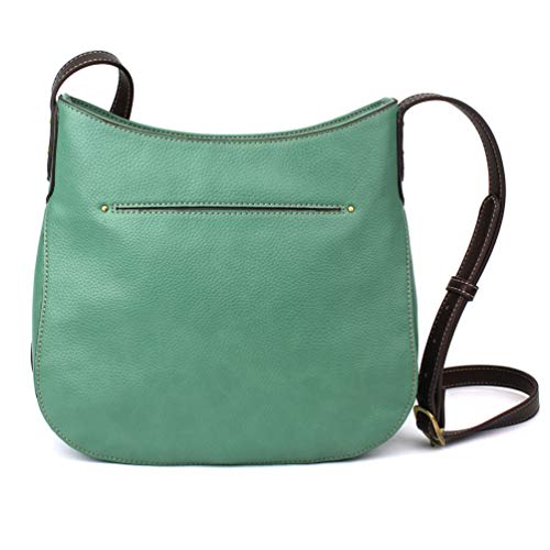 CHALA Crescent Crossbody Women Shoulder Purse with Adjustable Strap - Dragonfly - teal - Image 3