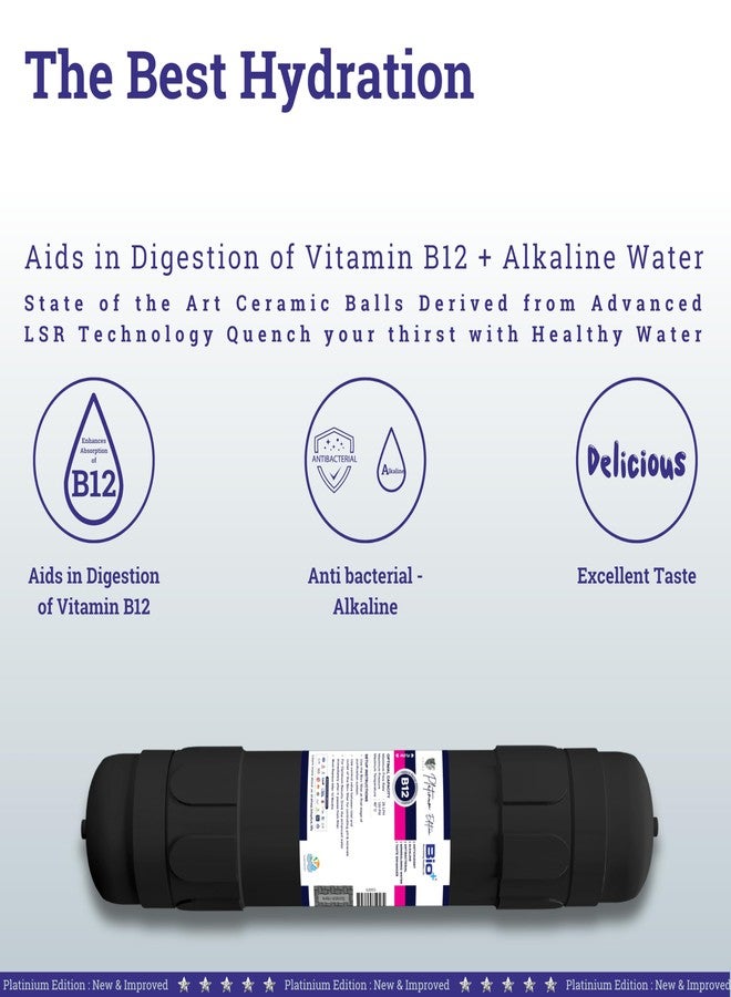 BioPlus Bio+ 11" B12 Water Filter Cartridge | Vitamin B12 Enriched Water Enhancement | Advanced Mineralising Filter | Enjoy Refreshing Water | 11,500L Capacity - Image 1