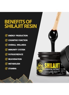 شيلاجيت ريسين shilajit الهيمالايا الراتنج العضوية نقية 100 ٪ من الذهب الصف ، يحتوي على 85 + تتبع المعادن fulvic حامض ، مع التركيز والطاقة وظيفة المناعة 50 جرام  - Image 2