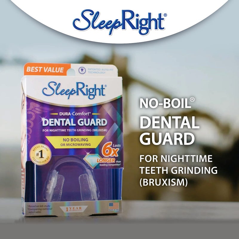 SleepRight Dura-Comfort Dental Guard â€“ Durable Night Guard for Teeth Grinding & Clenching â€“ Comfortable No Boil Mouth Guard, Non-Toxic, BPA-Free for Adults - Image 2