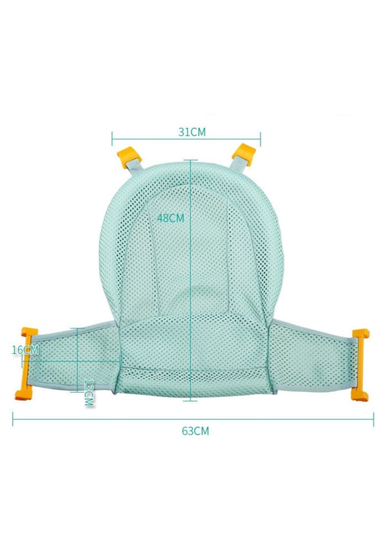 Generic - Baby bath net baby bath mat mesh pocket newborn bath bed type suspension mat bath net - Image 1