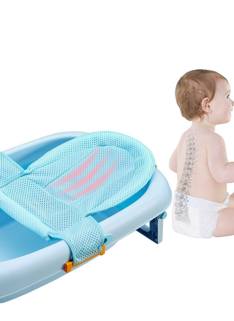 Generic - Baby bath net baby bath mat mesh pocket newborn bath bed type suspension mat bath net - Image 1