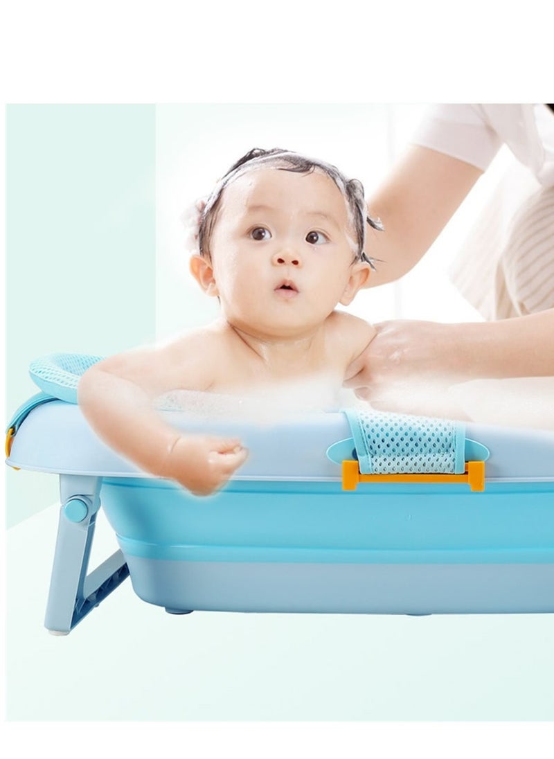 Generic - Baby bath net baby bath mat mesh pocket newborn bath bed type suspension mat bath net - Image 1