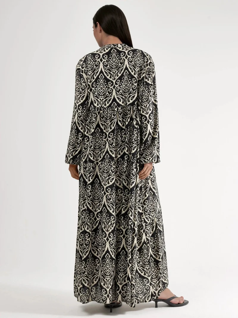 هيكاب Comfortable Patterned Maxi Dress