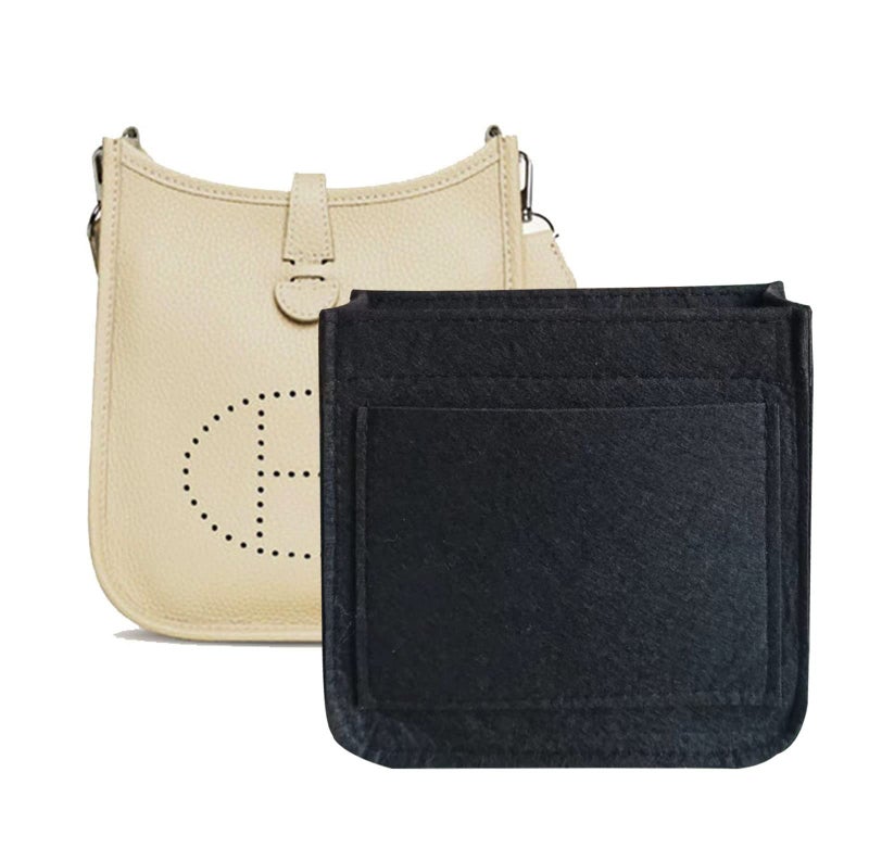 Lckaey Felt Organizer-for Hermes Evelyne III tpm pm gm Bag Insert Mini 16 29 33 Bag Purse Organizer Y003 black-S - Image 1