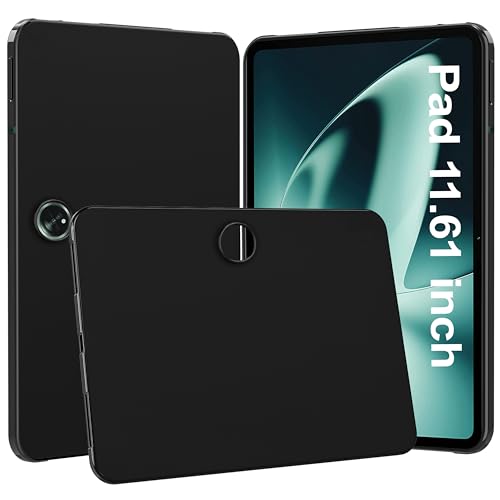 TGK Matte Design Soft Silicon Back Case Cover for OnePlus Pad 11.61 inch 2023, Black - Image 1