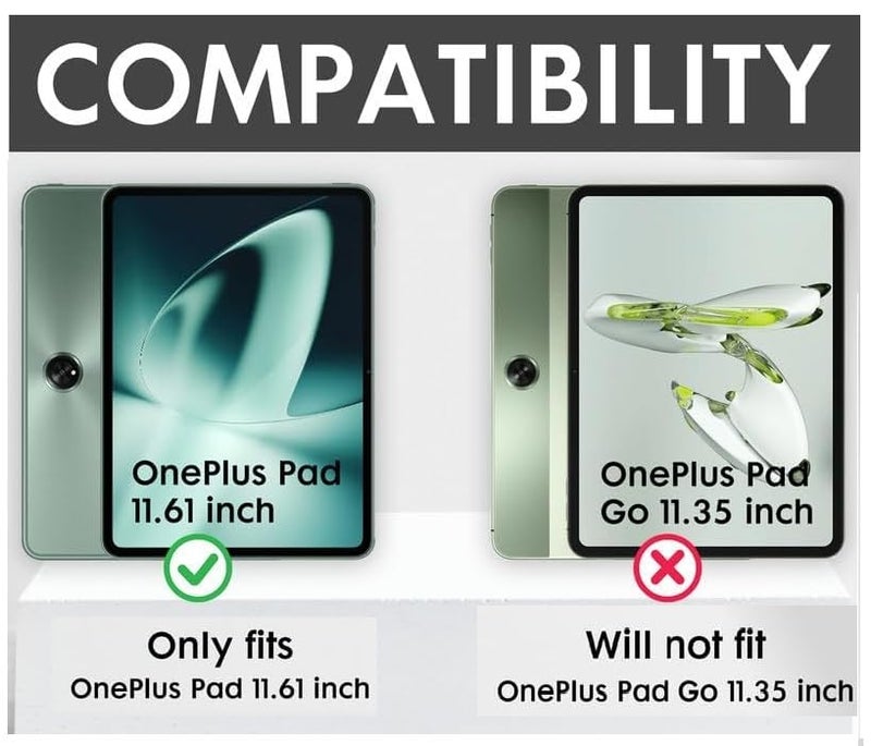TGK Matte Design Soft Silicon Back Case Cover for OnePlus Pad 11.61 inch 2023, Black - Image 2
