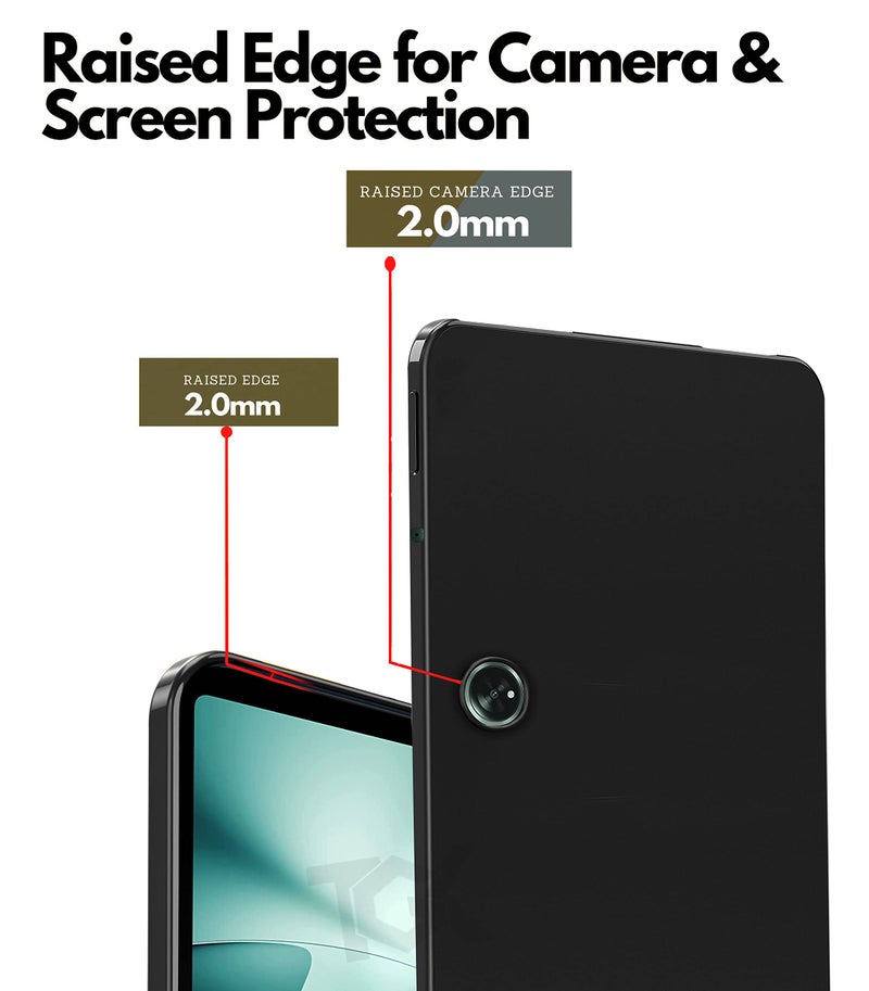 TGK Matte Design Soft Silicon Back Case Cover for OnePlus Pad 11.61 inch 2023, Black - Image 4