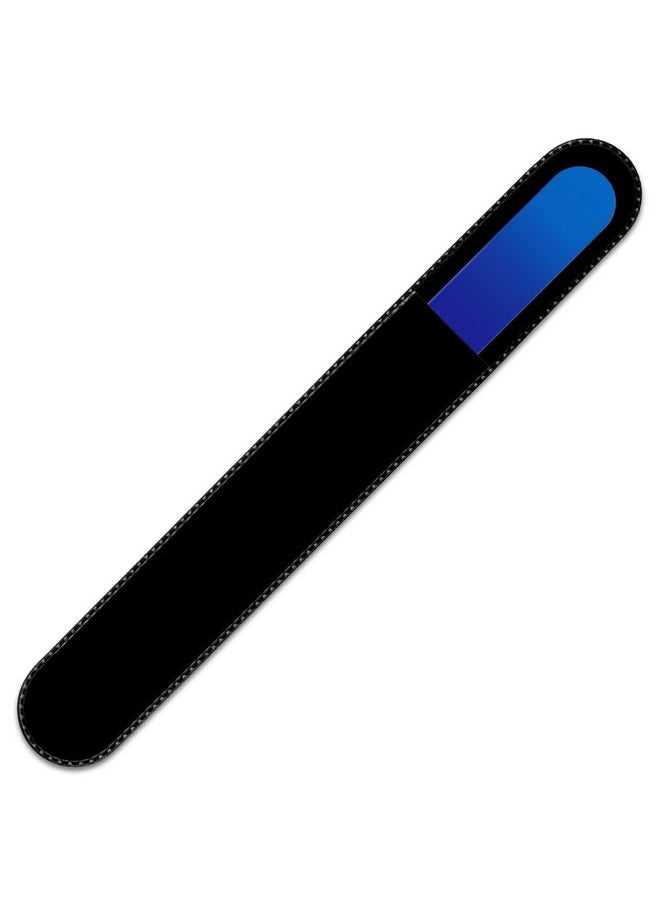 Mont Bleu Rainbow Crystal Nail File In Black Pouch - Large/Professional Size - Czech Tempered Glass - Handmade In Bohemia (Czech Republic)  - Image 2