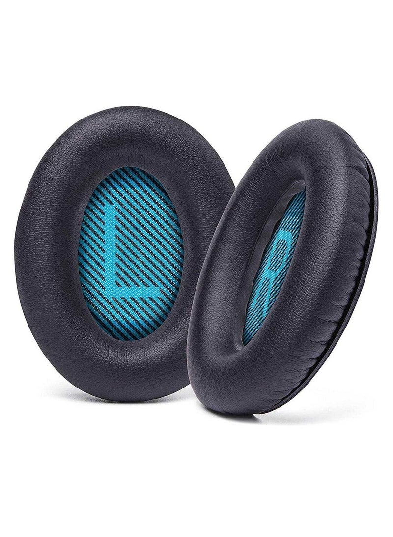 Ear Pad Replacement 1 Pair with Soft Memory Foam Cushion for QC2 QC15 QC25 QC35 AE 2 2i 2w Blue - Image 1