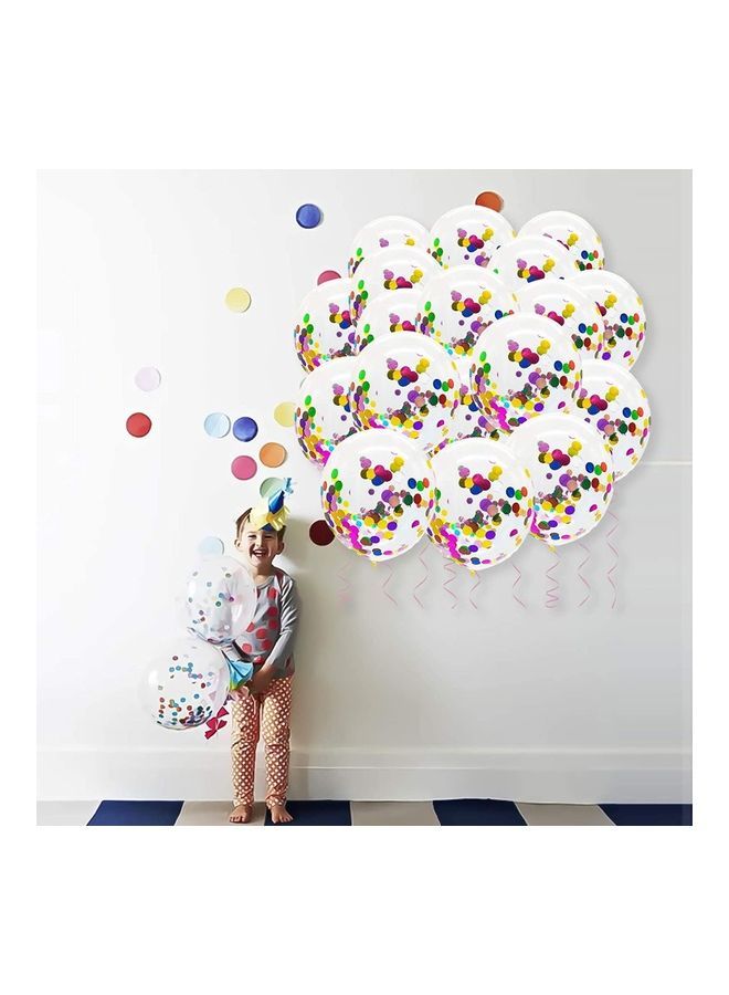 NIBEMINENT 50-Piece Confetti Party Balloons 12inch - Image 2