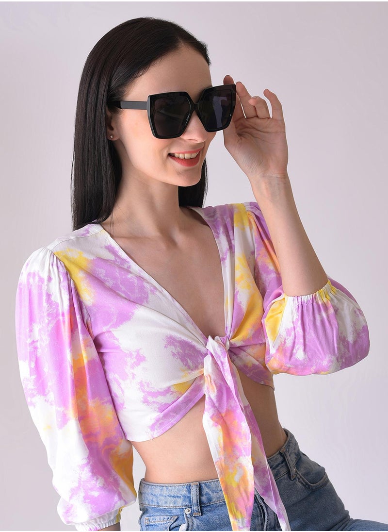 Haute Sauce - Black Lens Black Oversized Sunglasses - Image 1