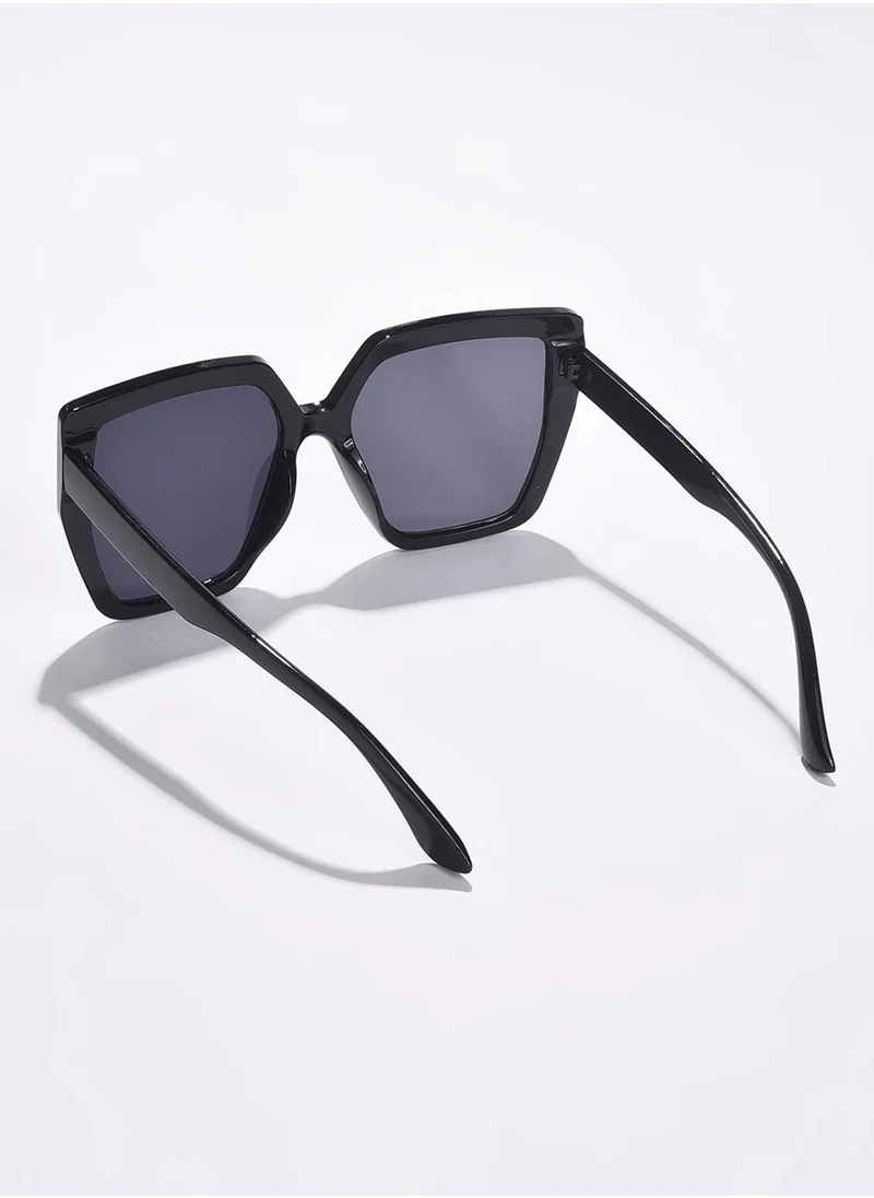صوص هاوت Black Lens Black Oversized Sunglasses