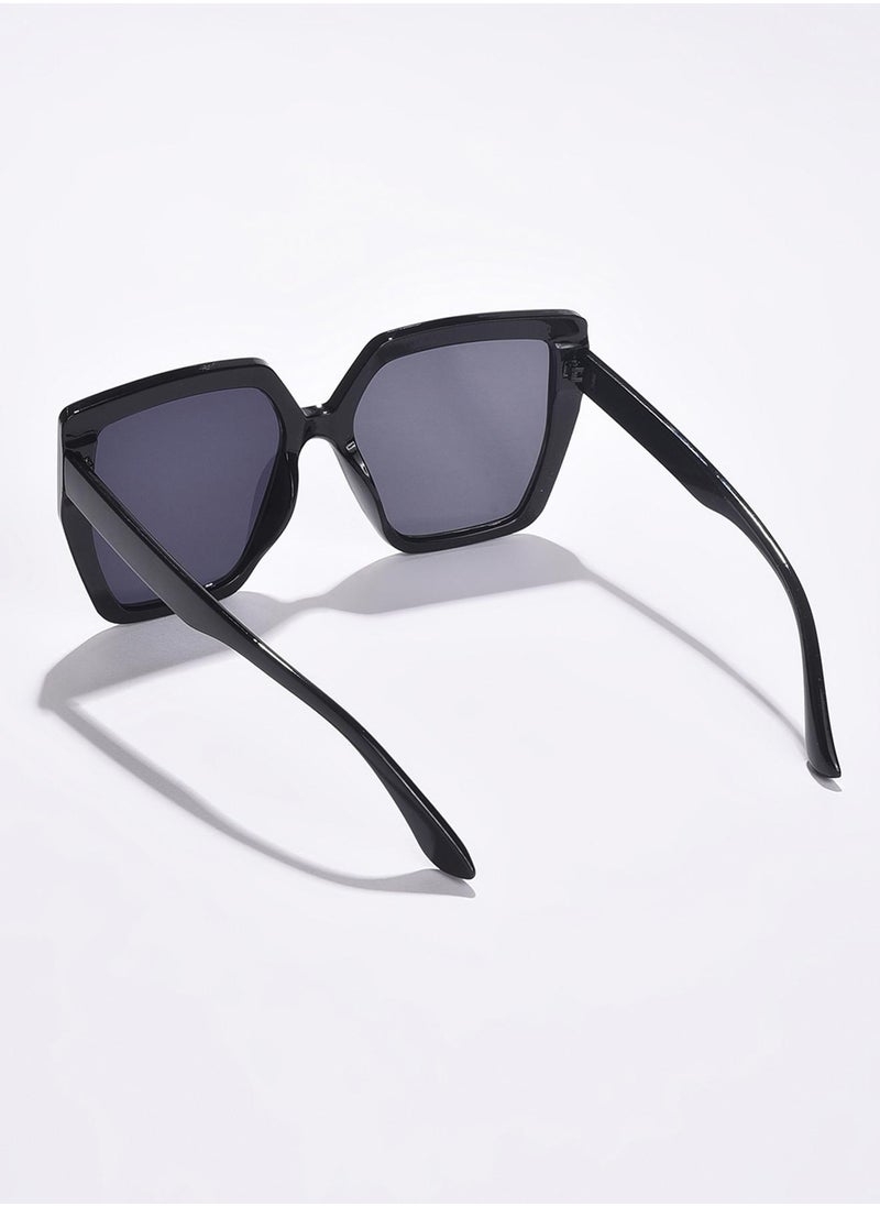 Haute Sauce - Black Lens Black Oversized Sunglasses - Image 1