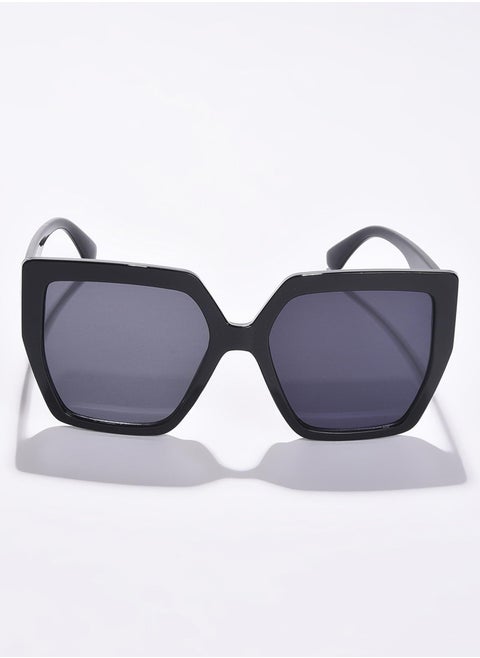 Black Lens Black Oversized Sunglasses