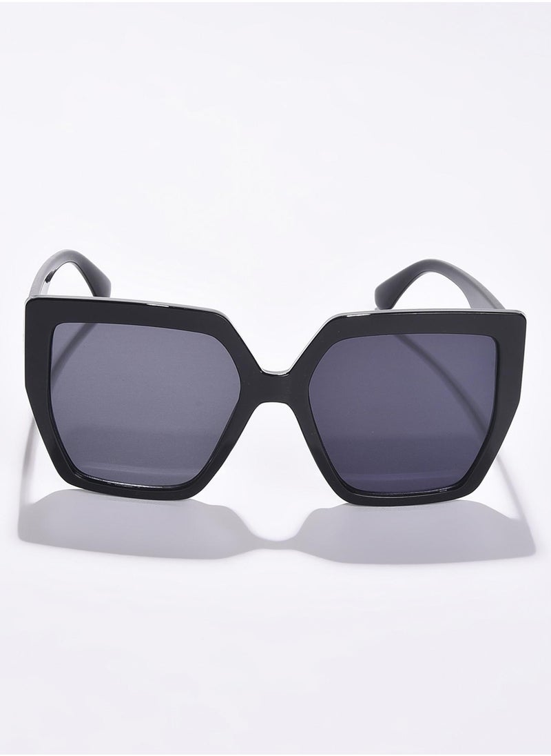 Haute Sauce - Black Lens Black Oversized Sunglasses - Image 1