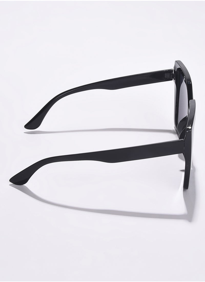 Haute Sauce Black Lens Black Oversized Sunglasses  - Image 5