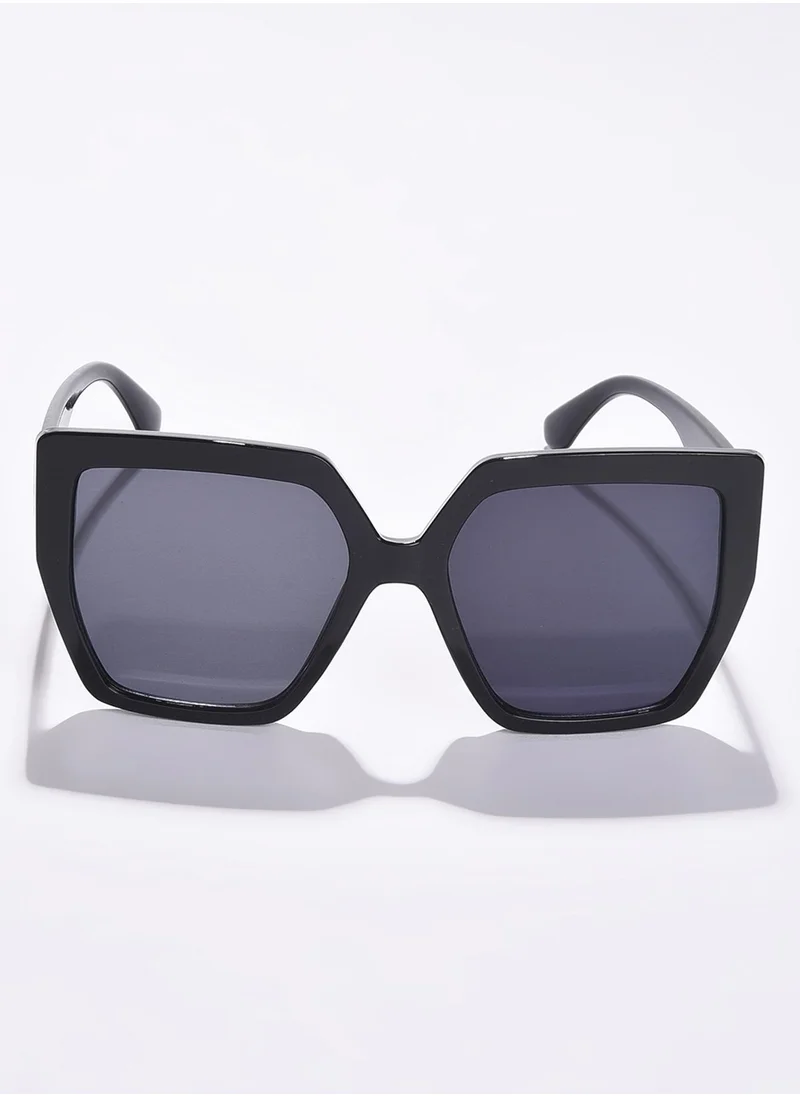 صوص هاوت Black Lens Black Oversized Sunglasses