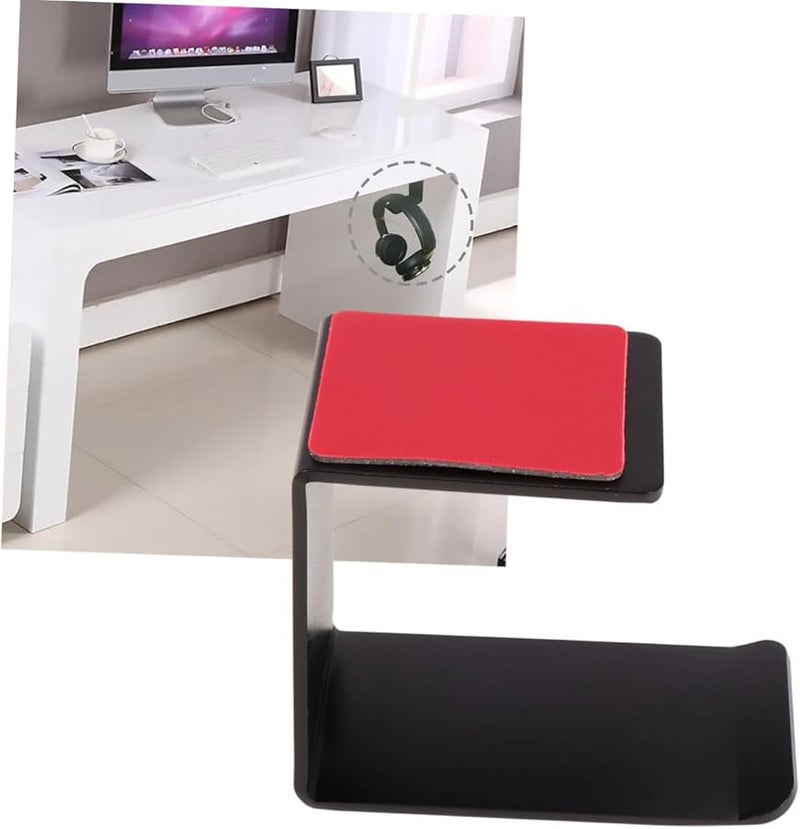 حامل سماعات الرأس الجدارية من سبائك الألومنيوم جاتويدا، أسود، موفر للمساحة - Image 4