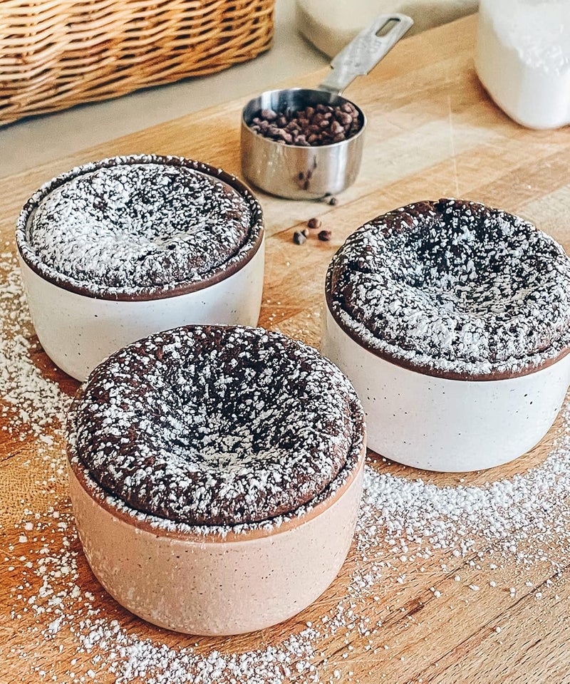 Mora 6oz Ceramic Ramekins, Set of 6 - Oven Safe Baking Dishes for Pudding, Creme Brulee, Souffle, Dip, Custard, Ice Cream - Image 5