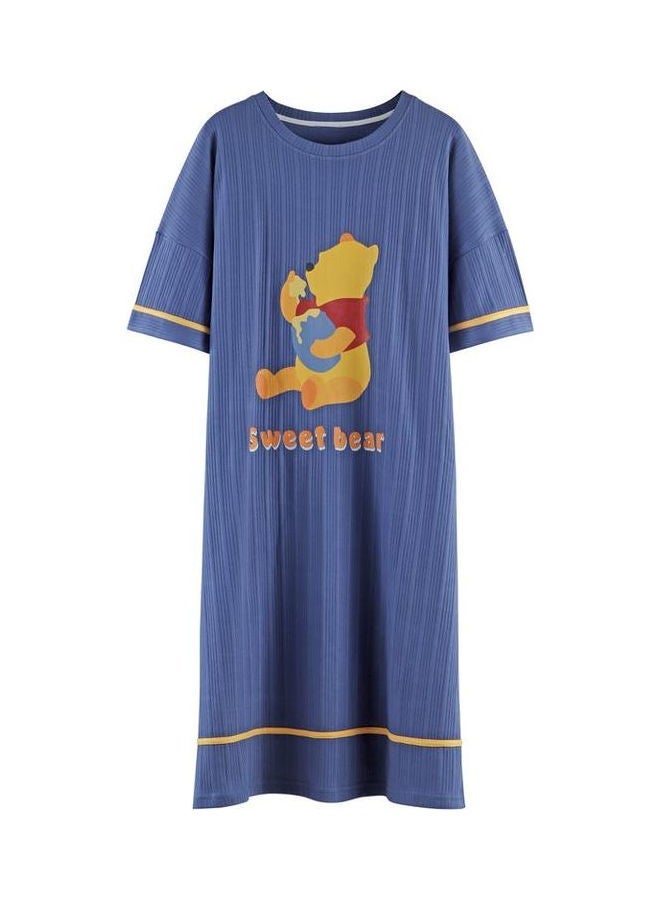 نيبمينينت قميص نوم بطبعة رسومات كرتونية أزرق/أصفر/أحمر - Image 1