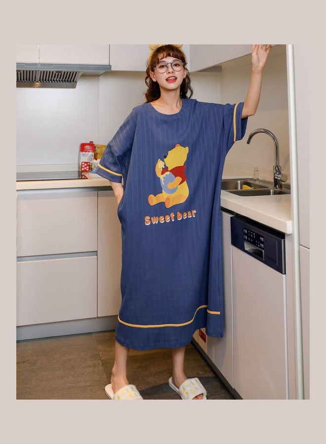 نيبمينينت قميص نوم بطبعة رسومات كرتونية أزرق/أصفر/أحمر - Image 5