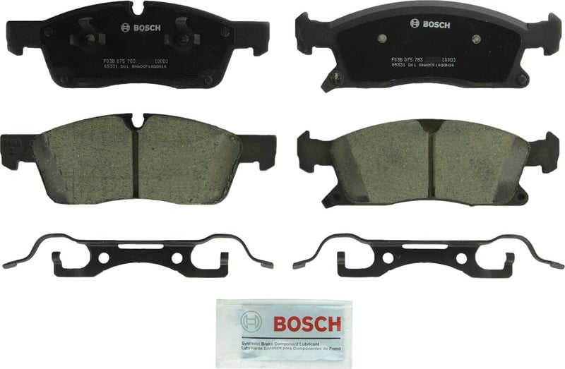 BOSCH BC1455 QuietCast Premium Ceramic Disc Brake Pad Set - Compatible With Select Dodge Durango; Jeep Grand Cherokee; Mercedes-Benz GL350, GLE300d, GLE350, ML250, ML350, ML400; FRONT - Image 1