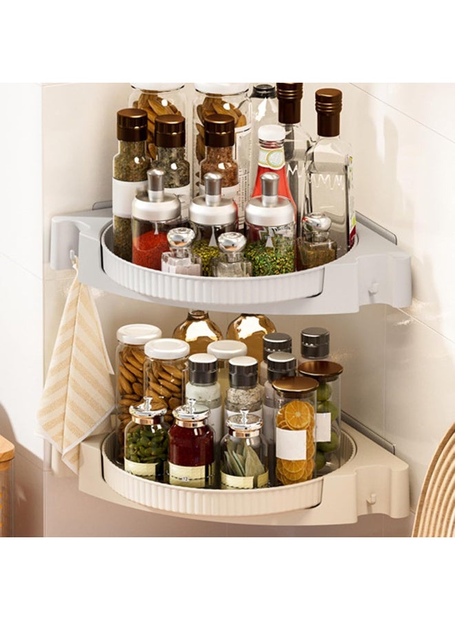 HI-FINE Lazy Pantry Organizers Storage, Turntable Organizer, 360 Rotating Storage Rack for Kitchen, Pantry, Cabinet, Dining Table, Fridge, Countertop, Vanity, Food Storage  - Image 2