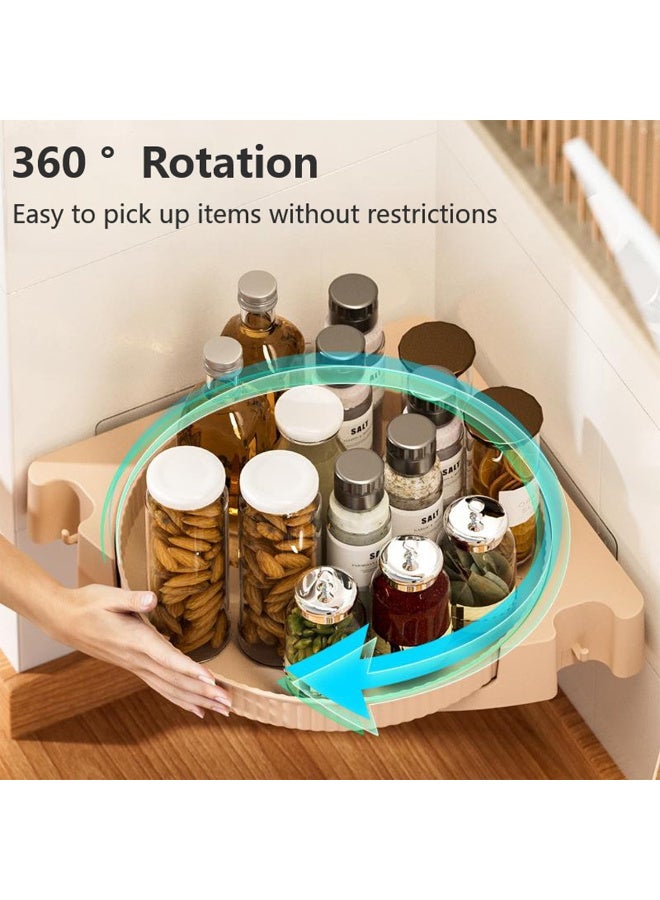 HI-FINE Lazy Pantry Organizers Storage, Turntable Organizer, 360 Rotating Storage Rack for Kitchen, Pantry, Cabinet, Dining Table, Fridge, Countertop, Vanity, Food Storage  - Image 3
