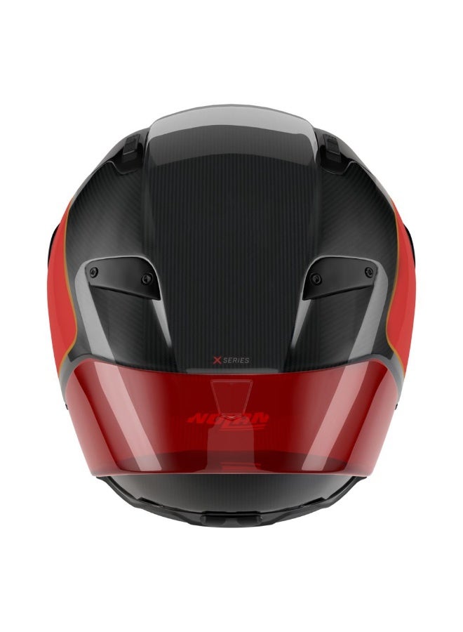 Nolan X-804 RS U.C. ASSO DI PICCHE CARBON/RED/SAND GLOSSY Helmet - Image 3
