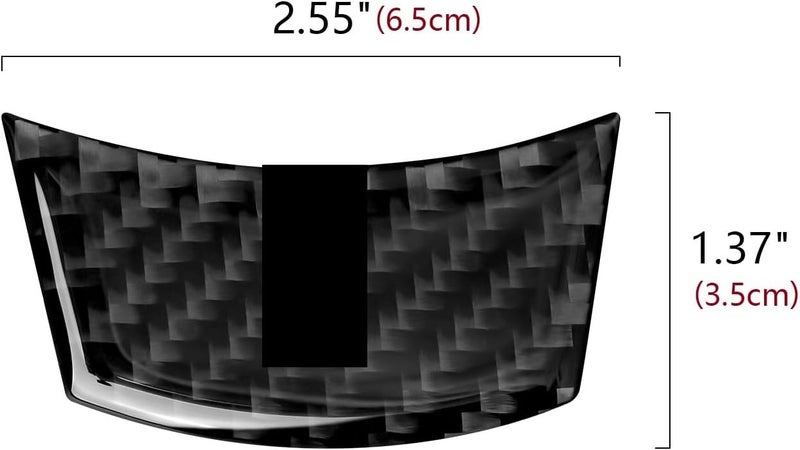 QASULER Carbon Steering Wheel Trim Cover for BMW E60 E61 - Image 3