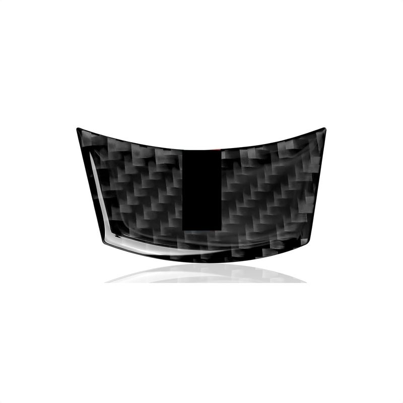 QASULER Carbon Steering Wheel Trim Cover for BMW E60 E61 - Image 1