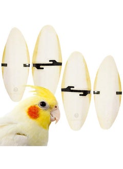 SunGrow SunGrow 4 Pack Large 6 inch Cuttlefish Bones for Cockatiels, Turtles, Shrimp, Dog Calcium Supplement, Cuttlebone Cage Holder Included  - Image 1