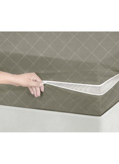 بي اس بي هوم غطاء/واقي مرتبة من القطن الفاخر من BSB HOME® مع سلسلة سحاب | يوفر حماية شاملة مع تغليف 360 درجة | سرير فردي - 72 × 36 + 6 بوصات (مرتبة 6 × 3 أقدام) - عبوة من قطعة واحدة - بيج  - Image 1