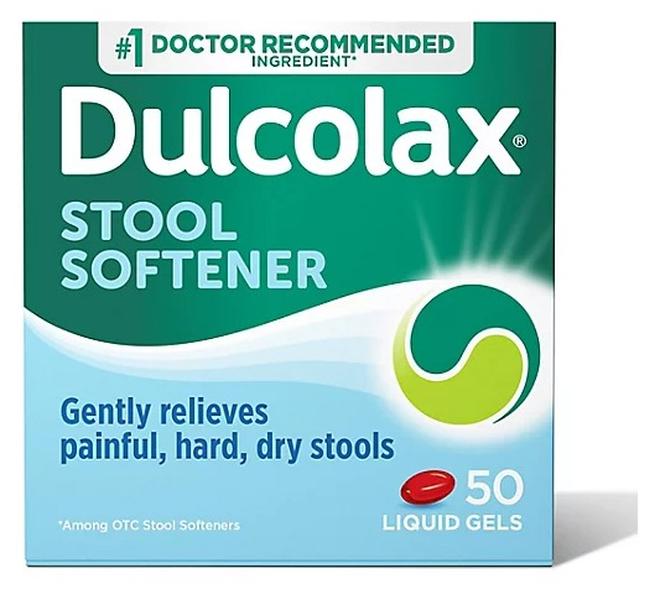 Dulcolax, Stool Softener, 50 Liquid Gels (Packaging may vary) - Image 1