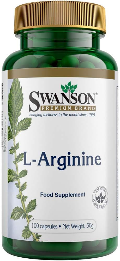 SWANSON LArginine 500mg 100 caps - Image 1