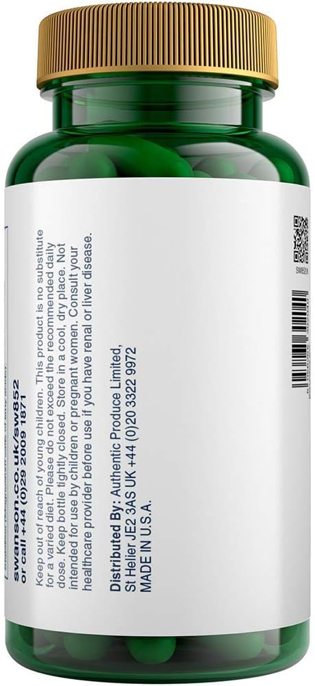 SWANSON LArginine 500mg 100 caps - Image 2