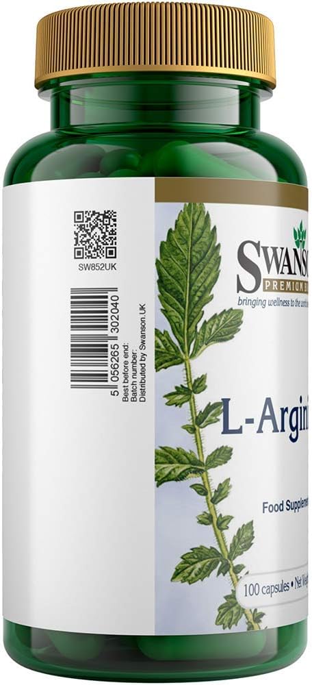 SWANSON LArginine 500mg 100 caps - Image 3